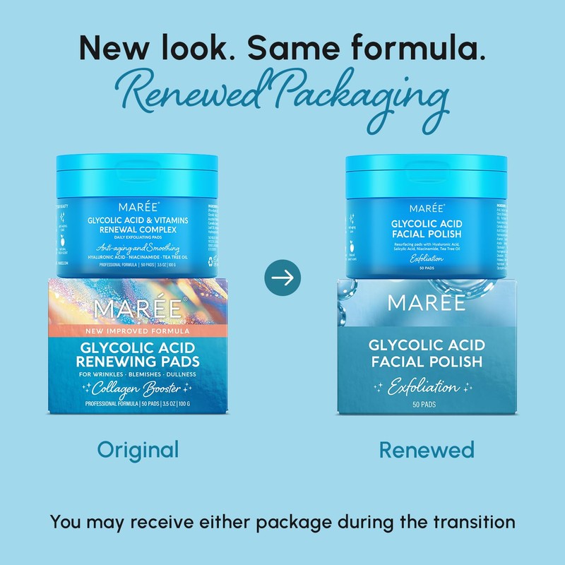 MAREE Glycolic Acid Polishes 2 PACK - Toner Polishes for