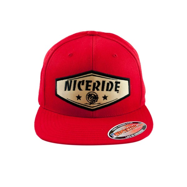 Chevron Unisex Snapback Trucker Hat, Red Baseball Hat