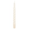 CERERIA DI GIORGIO risthò Kerzen TORTIGLIONE lackiert, Wachs, creme, 2.2 x 2.2 x 21 cm, 6 Stück