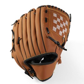 Baseball Glove Sports Batting Gloves with Baseball PU Leather Adjustable and Comfortable 9.5”/11.5” for Kids Teens Left Hand Glove Right Hand Throw