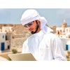 Traditional arabic costume for men, Long Sleeve White Islamic thobe