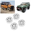 4pcs 1.3 Inches Wheels Rim Aluminum Alloy 6 Holes Wheel