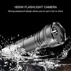 Helmet Camera, 4K 120 Degree Wide Angle 5 Lighting Modes USB 2.0, Action Camera with Flashlight for Outdoor Sports