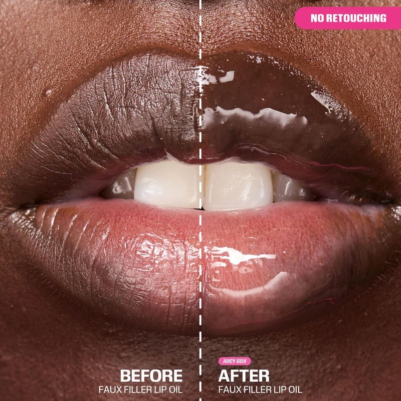 Huda Aceite labial en gel con efecto relleno falso -