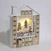 Christmas Wooden Advent Calendar House with 24 Drawers Countdown to