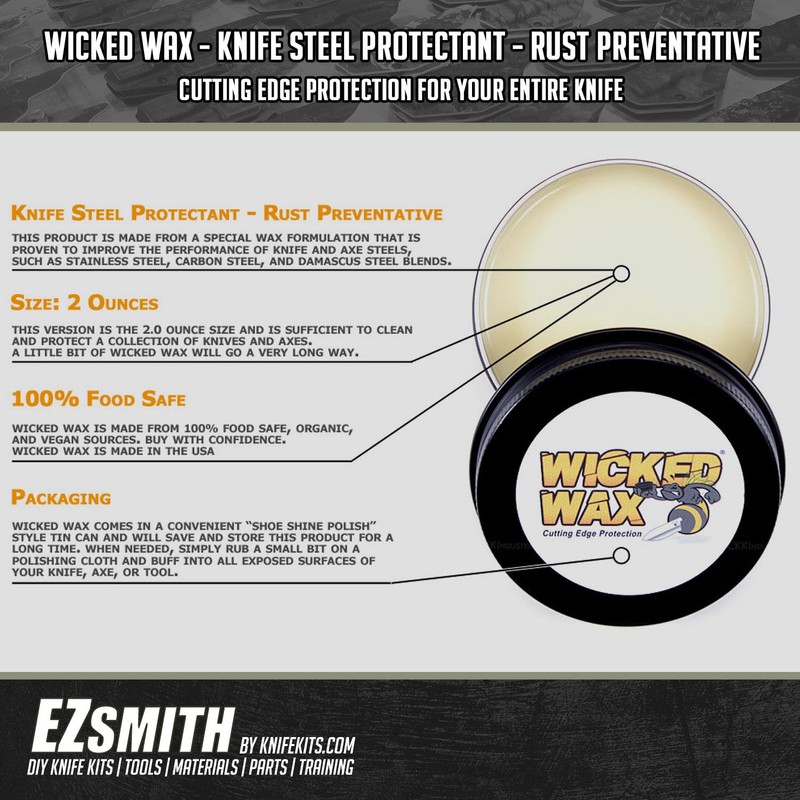 WICKED WAX - (2.0 oz.) - Cutting Edge Knife Protection