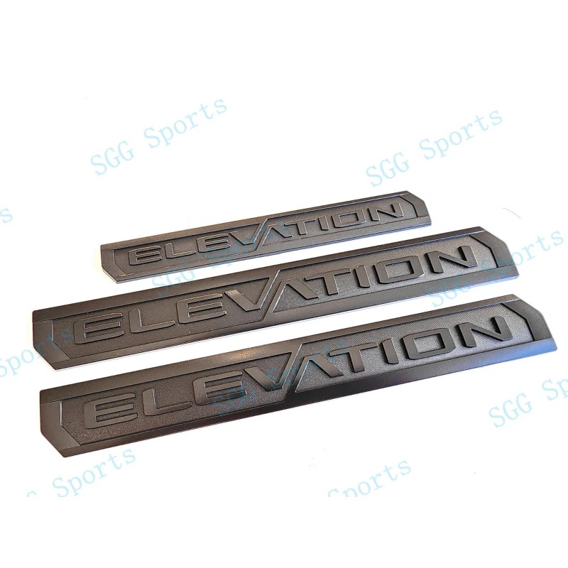 GMC 6PCS Matte Black Door Rear Elevation Canyon 4X4 Emblems