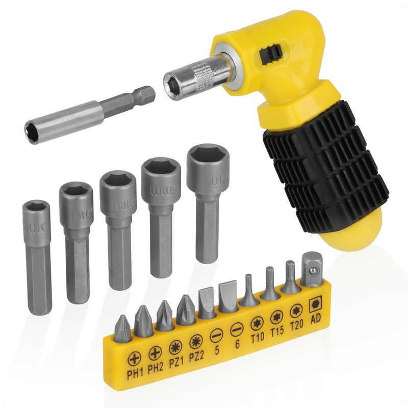 com-four® 24-Piece Tool Set for DIY Enthusiasts - Small Tool