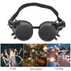 ABS Industrial Vintage Spiked Steampunk Unique Goggles Cycling Glasses Double