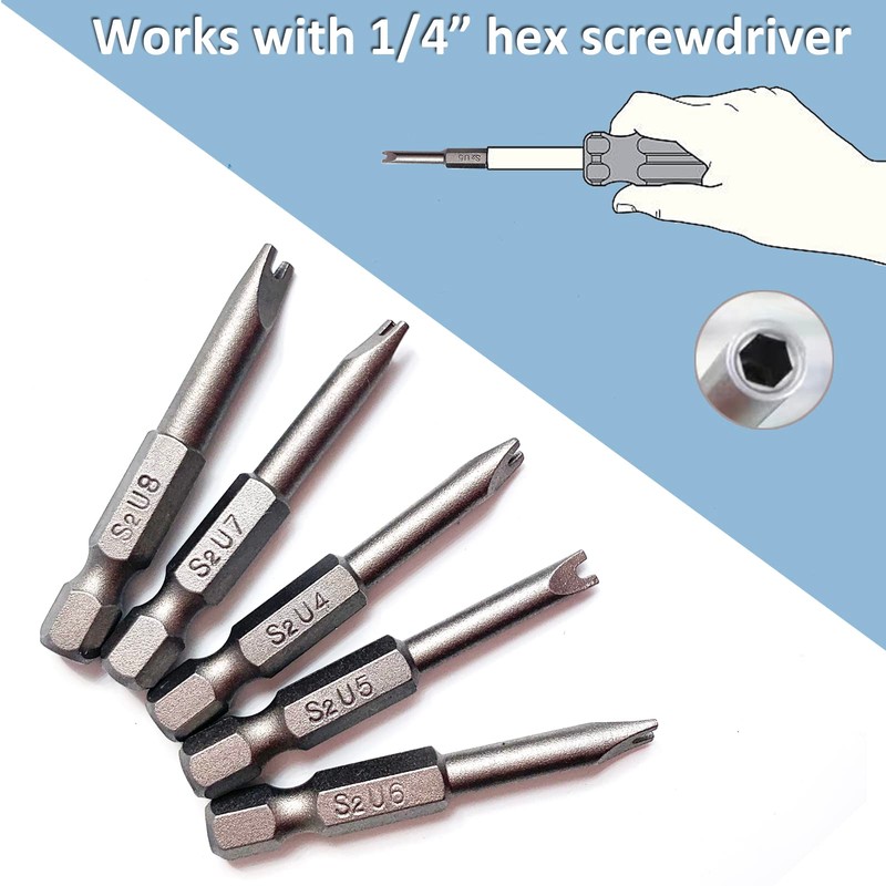Spanner Screwdriver Bits 5in1 Set U4 U5 U6 U7 U8,