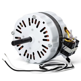 Criditpid 35407 Attic Fan Motor Replacement for F0812B3146, F0816B4732, F0816B4732A, DREPSC-127/20-4P1SP 5" Motor, Air Vent Motor Include 1 pcs Capacitor 8μF/250V.