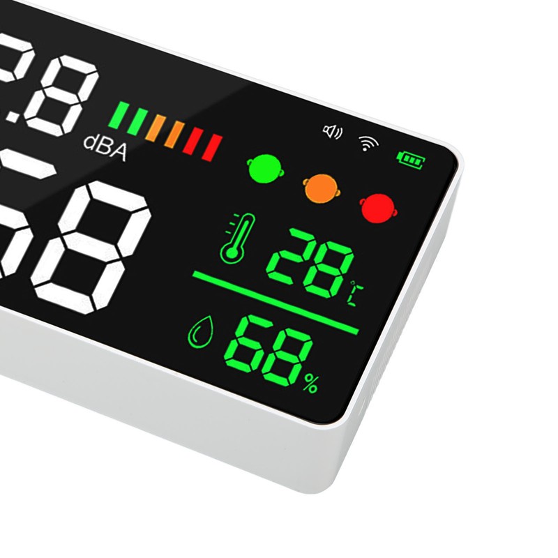 11in Large Screen Decibel Meter WIFI LED Display Temperature Humidity