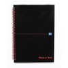Oxford Black n' Red Ruled A-Z Wirebound Hardback A5 Notebook,