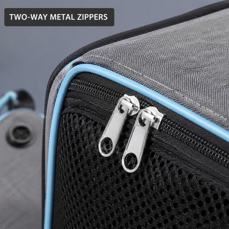JTPAWS Foldable Expandable Soft-Sided Pet Carrier Bag for Cats &