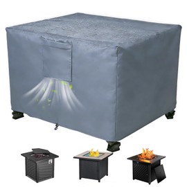 Chinchilla Heavy Duty 30 Inch Square Fire Pit Cover - 100% Waterproof & Weatherproof, Durable All-Season Protection for 28/29/30 Inch Propane Fire Pits and Tables