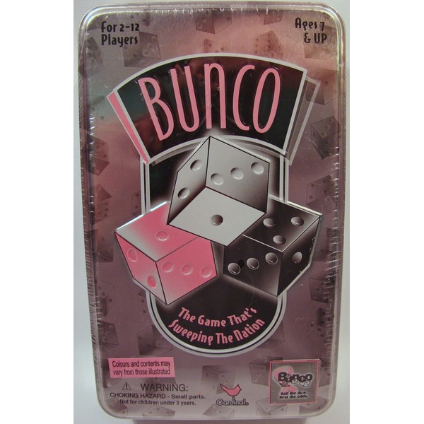Bunco Dice Game in Tin Box