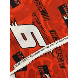 NASCAR Fabric Kasey Kahne 9 Evernham Motorsports 1 Yard Cotton Red Black 2007