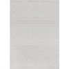 Beverly Rug Micro Loop Area Rug White 6x9 Modern Luxury