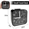 Lamisola Small Battery Operated Analog Alarm Clock, AnalogTravel Clock,Quieter Bedside