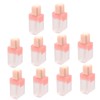 ORFOFE 10pcs Round Lip Gloss Tubes Refillable Mini Empty Lip