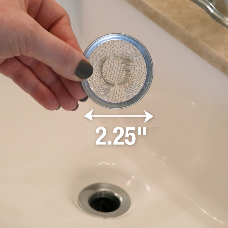 Danco 88820 2 in. Mesh Bathroom Lavatory Sink Strainer, Stainless