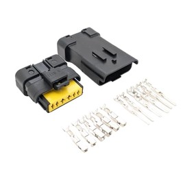 Waterproof Male & Female Automotive Harness Connector Set for FCI (6 Pin)