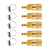 Milosline Industrial Air Coupling,1/4" Hose Barb,1/4" Basic Flow Quick Connect