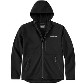 Carhartt Men's Rain Defender Relaxed Fit Jacket Relaxed Fit Jacket, Black, Medium