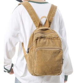 BOZIEE Small Backpack Women's Canvas City Backpack Backpacks Daypacks Backpack Handbags Children's Backpacks for School Travel Work Women Girls Teenagers Unisex, brown