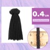 SHIHERESH 30 Strands Dreadlock Extensions Synthetic Hair 12 Inch 0.4cm