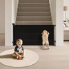 Retractable Baby Gates for Stairs, 55" Wide Mesh Baby Gate
