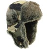 Faux Fur Camo Coloured Ushanka Style Hat (Large (58/59))