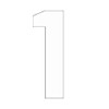 Merriway BH04096 (4 Pcs) White Vinyl Stick-On Wheelie Bin Post