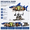 Mechanical Shark Building Set for Creative Play – 687-Piece Light-Up