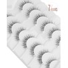 Onlyall Natural False Eyelashes Wispy Clear Band Fake Lashes H86