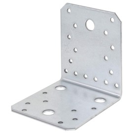 Alberts 334635 Angle Connector | Craftsman Pack | Sendzimir Galvanised | 105 x 105 x 90 mm
