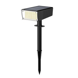 WELFOX Outdoor Solar Spotlight, 72 LEDs with 2 Lighting Modes, IP65 Waterproof Spotlight, 2000Lm High Brightness Garden Courtyard Solar Street Light [Energy Class A+++]