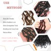 RuiFei Ocean Wave Crochet Hair Extensions 30% Human Hair Mixed
