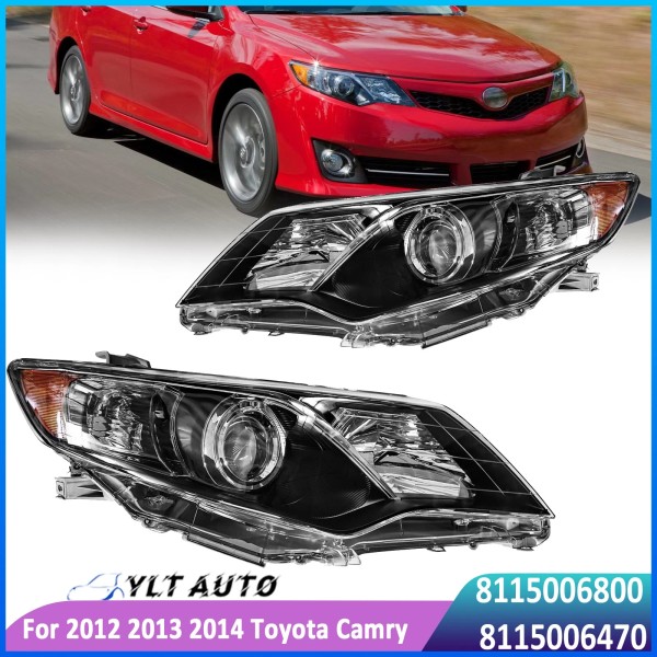 YLT Auto For 2012 2013 2014 Toyota Camry Halogen Projector