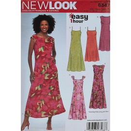 New Look New Look Sewing Pattern 6347 Misses Dresses, Size A (10-12-14-16-18-20-22)
