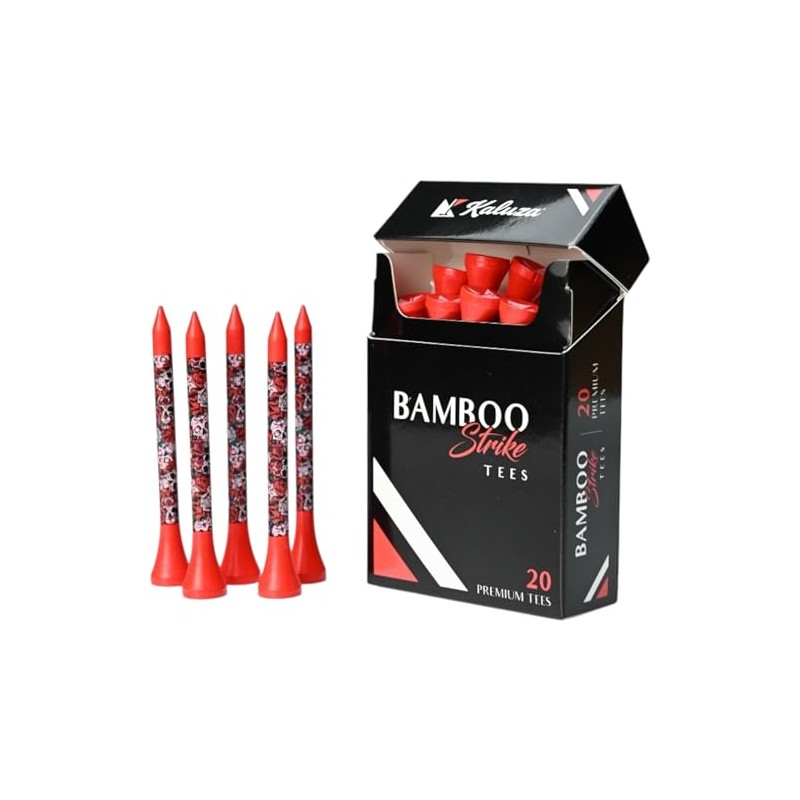 Kaluza Bamboo Strike Tees | Premium Bamboo Golf Tees (20
