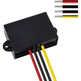 DC 12V 24V to 5V Step-Down Converter Regulator 5A 25 Watt Voltage Converter Transformer Converter Transformer Adapter for Car Electronics Truck Vehicle Boat Solar System (Accept DC 8-40V Inputs)