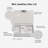 Stackers Pebble Grey Mini Jewellery Box Lid