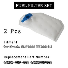 AUPARTIK Fuel Filter Set 16707-Z37-003 for Honda EU7000i EU700iSN Generator 16707Z37003 (2Pcs)