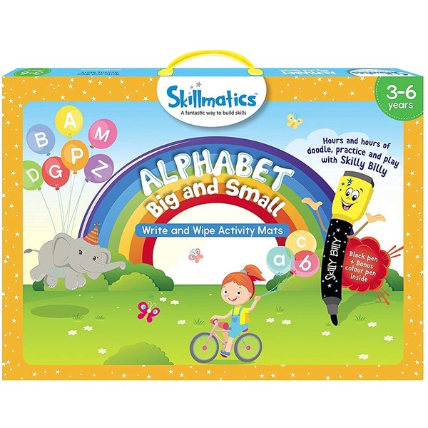 Skillmatics Educational Game: Alphabet Big and Small (3-6 Years) | Creative Fun Activities for Kids