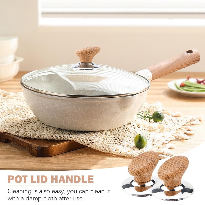 2Pcs Pot Lid Knob Universal Pot Lid Knobs Replacement Pot