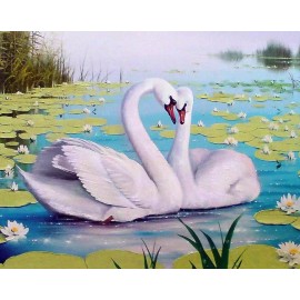 Crafting Spark (Wizardi) Swan Song WD239 14.9 x 18.9 inches Crafting Spark Diamond Painting Kit