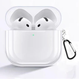 ILYAML for AirPods 4 Case, TPU Material, Case for AirPods 4, Wireless Charging, Lightweight, Scratch-Resistant, Slim, Shockproof, Waterproof, Dustproof, Lost Prevention, Soft, Protective Cava, Clear