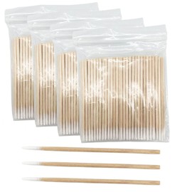 Norhogo Pack of 400 cotton swabs, pointed cotton swabs, small cotton swabs, make-up cosmetic assistant sticks for tattoo, eyebrows, beauty, makeup, nails