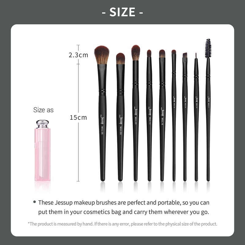 Jessup Brush Set Makeup Brush Eye Brush Set 16 Pieces
